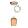 Bailey | Apparecchio a sospensione Legno | Attacco grande E27 | 60W 