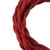 Bailey cavo in tessuto ritorto a 2 fili rosso metallizzato 3 m Bailey cavo in tessuto ritorto a 2 fili rosso metallizzato 3 m