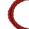 Bailey cavo in tessuto ritorto a 2 fili rosso 3m