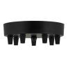 Bailey tappo a soffitto in metallo nero multi cavo 7 Bailey tappo a soffitto in metallo nero multi cavo 7