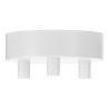 Bailey tappo a soffitto in metallo bianco multi con 3 portacavi