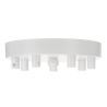 Bailey tappo a soffitto in metallo bianco multi con 7 portacavi Bailey tappo a soffitto in metallo bianco multi con 7 portacavi