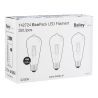 Bailey | 3x Lampada a tubo LED | Attacco grande E27 | 4W