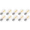 Lighto | Filamento LED | Attacco a baionetta B22d | Lampada a sfera | Luminosa | 45mm | 5W | 10 pezzi
