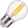 Lighto | Filamento LED | Attacco grande E27 | Lampada a sfera | Luminosa | 45mm | 5W
