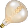 Lighto | Filamento LED | Attacco grande E27 | Lampada Superlux | Oro | 160mm | 6W