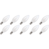 Lighto | Filamento LED | Attacco piccolo E14 | Lampada a candela | Luminosa | 35mm | 5W | 10 pezzi Lighto | Filamento LED | Attacco piccolo E14 | Lampada a candela | Luminosa | 35mm | 5W | 10 pezzi