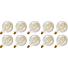 Lighto | Filamento LED | Attacco grande E27 | Globelamp | Oro | 125mm | 5W | 10 pz. Lighto | Filamento LED | Attacco grande E27 | Globelamp | Oro | 125mm | 5W | 10 pz.