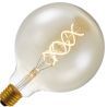 Lighto | Filamento LED | Attacco grande E27 | Globelamp | Oro | 125mm | 5W