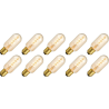 Lighto | Filamento LED | Attacco grande E27 | Lampada a tubo | Oro | 45mm | 5W | 10 pezzi