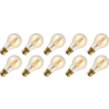 Lighto | Filamento LED | Raccordo a baionetta B22d | Forma standard | Oro | 60mm | 4W | 10 pezzi Lighto | Filamento LED | Raccordo a baionetta B22d | Forma standard | Oro | 60mm | 4W | 10 pezzi