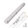 Lighto | LED TL + Apparecchio | T8 | 2x18W | 120cm | IP65 | Impermeabile | sostituisce il tubo fluorescente da 36W Lighto | LED TL + Apparecchio | T8 | 2x18W | 120cm | IP65 | Impermeabile | sostituisce il tubo fluorescente da 36W