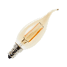 Lighto | Filamento LED | Attacco piccolo E14 | Punta per lampada a candela | Oro | 35mm | 2W