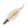 Lighto | Filamento LED | Attacco piccolo E14 | Punta per lampada a candela | Oro | 35mm | 1W