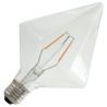Bailey | Lampada LED Piramide | Attacco grande E27 Dimmerabile | 2W (sostituisce 25W)