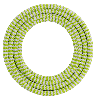 Calex | Cavo avvolto in tessuto | 2x0,75mm² | 1,5M | Lime/Bianco | 60W Calex | Cavo avvolto in tessuto | 2x0,75mm² | 1,5M | Lime/Bianco | 60W