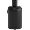 Calex | Portalampada | Attacco E27 | Alluminio | Opaca Nero | Clip per cavo in alluminio | 60W