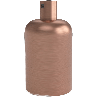 Calex | Portalampada | Attacco E27 | Alluminio | Opaca Rame | Fascetta in alluminio | 60W