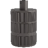 Calex | Portalampada | Attacco E27 | Alluminio | Modello a 3 anelli | Opaca Pearl Black | Clip per cavo rotondo | 60W Calex | Portalampada | Attacco E27 | Alluminio | Modello a 3 anelli | Opaca Pearl Black | Clip per cavo rotondo | 60W
