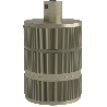 Calex | Portalampada | Attacco E27 | Alluminio | Modello a 3 anelli | Opaca Bronzo | Fermacavo rotondo | 60W Calex | Portalampada | Attacco E27 | Alluminio | Modello a 3 anelli | Opaca Bronzo | Fermacavo rotondo | 60W
