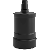 Calex | Portalampada | Attacco E27 | Alluminio | Opaca Nero | 60W