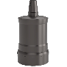 Calex | Portalampada | Attacco E27 | Alluminio | Opaca Nero perlato | 60W Calex | Portalampada | Attacco E27 | Alluminio | Opaca Nero perlato | 60W