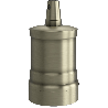 Calex | Portalampada | Attacco E27 | Alluminio | Opaca Bronzo | 60W