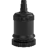 Calex | Portalampada | Attacco E27 | Alluminio | Opaca Nero | 60W
