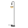 Calex | Lampada da terra U-Line | Nero | Attacco E27 | Con interruttore on/off | Max. 1x60W | H155cm | Cavo 180cm Calex | Lampada da terra U-Line | Nero | Attacco E27 | Con interruttore on/off | Max. 1x60W | H155cm | Cavo 180cm