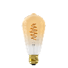 Calex | Smart | Raccordo E27 | Rustico | ST64 | Oro | 7W | App di controllo
