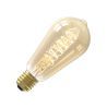 Calex | Filamento LED | Attacco grande E27 | Rustico ST64 | Oro | 5,5W Calex | Filamento LED | Attacco grande E27 | Rustico ST64 | Oro | 5,5W