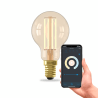 Calex | Smart | Raccordo E14 | Sfera | P45 | Oro | 4,9W | App di controllo Calex | Smart | Raccordo E14 | Sfera | P45 | Oro | 4,9W | App di controllo