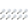 Lighto | Lampada a LED | Attacco grande E27 | Forma standard | Luminosa | 60mm | 12W | 10 pezzi