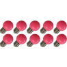 Lighto | Lampadina LED | Attacco grande E27 | Lampada a sfera | Rosa | 45mm | 1W | 10 pezzi Lighto | Lampadina LED | Attacco grande E27 | Lampada a sfera | Rosa | 45mm | 1W | 10 pezzi