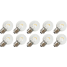 Lighto | Lampada a LED | Attacco grande E27 | Lampada a sfera | Luminosa | 45mm | 1W | 10 pezzi