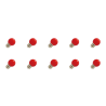 Lighto | Lampada a LED | Attacco grande E27 | Lampada a sfera | Rosso | 45mm | 1W | 10 pezzi Lighto | Lampada a LED | Attacco grande E27 | Lampada a sfera | Rosso | 45mm | 1W | 10 pezzi
