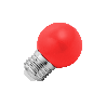 Lighto | Lampada LED | Attacco grande E27 | Rosso | Lampada a sfera | 45mm | 1,5W | Dimmerabile | Adatto per cavo paralume