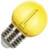 Bailey 5x Lampadina a sfera gialla | Filamento LED 0,6W | Attacco grande E27 Plastica