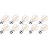 Lighto | Filamento LED | Attacco grande E27 | Forma standard | Luminoso | 60mm | 8W | 10 pezzi