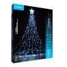 Modee | Stringa di luci LED di Natale | 3 m con stella | 300 luci con 8 modalità di illuminazione | IP44 | Luce bianca fredda