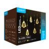 Modee | Luci di Natale a LED Stringa di luci | 3m | 110 luci con 8 stadi luminosi | IP44 | Luce bianca calda