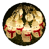 Modee | Luci di Natale LED Stringa luminosa | 1,35 m | 10 luci | IP20 | Luce bianca calda