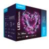 Modee | Stringa di luci di Natale a LED | 3m | 288 luci con 8 modalità di illuminazione| IP44 | Luce rosa e bianca fredda