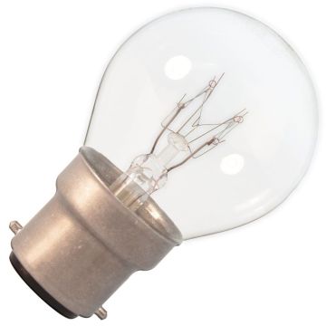 Calex | Lampadina | Attacco a baionetta B22d | Lampada a sfera | Trasparente | 45 mm | 10W