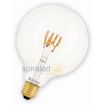 Bailey Spiraled Leslie | LED Globelamp | Attacco grande E27 Dimmerabile | 4W (sostituisce 40W)