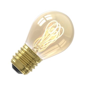 Calex | Filamento LED | Attacco grande E27 | P45 | Globo | Oro | 4W