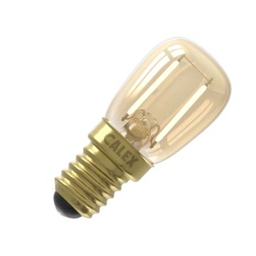 Calex | Filamento LED | Attacco piccolo E14 | Tubo T26x58 | Oro | 1,5W