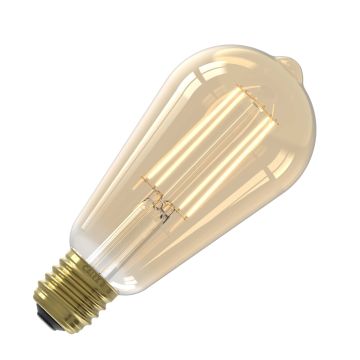 Calex | Filamento LED | Attacco grande E27 | ST64 Rustico | Oro | 3,5W
