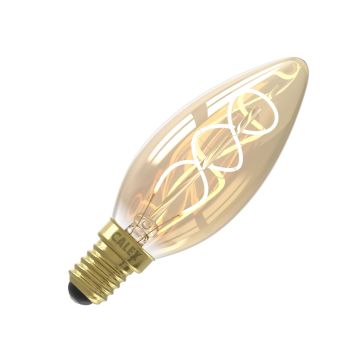 Calex | Filamento LED | Attacco piccolo E14 | B35 | Candela | Oro | 2,5W