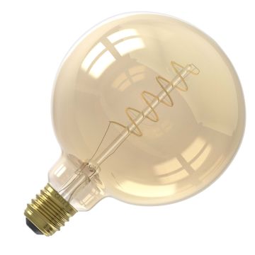 Calex | Filamento LED | Attacco grande E27 | G125 Globe | Oro | 5,5W | Dimmerazione a 3 livelli